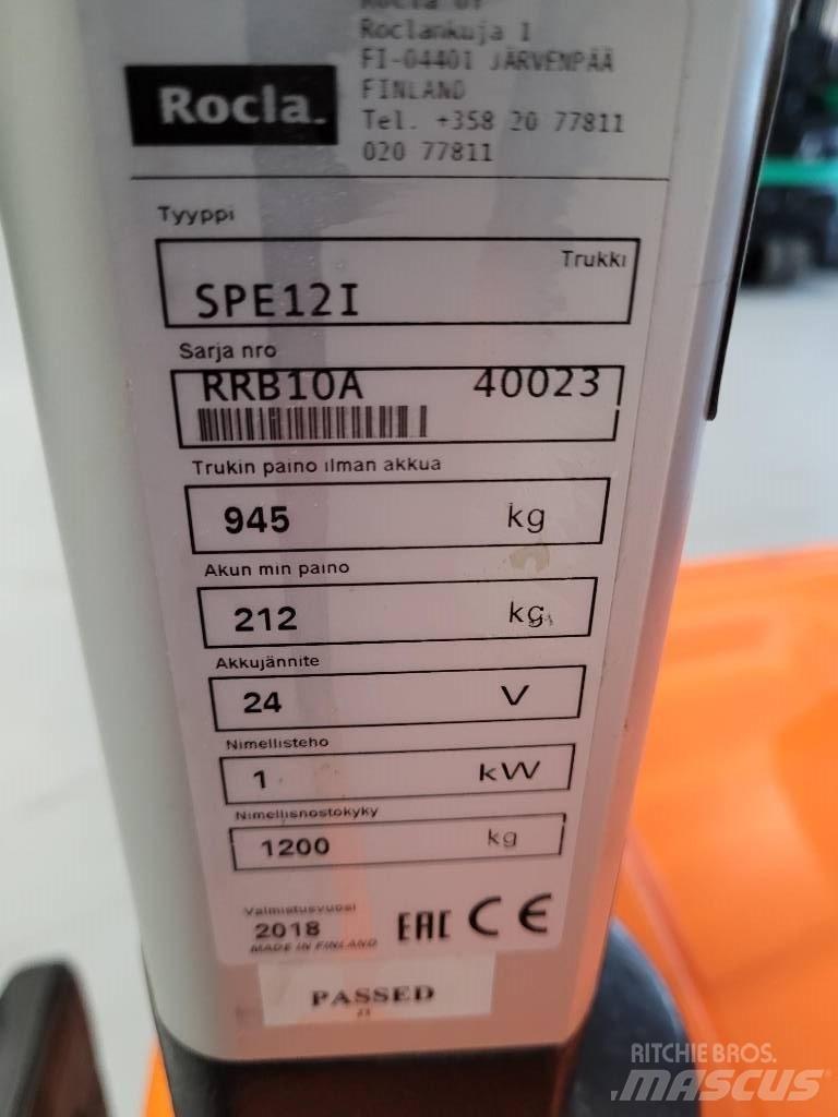 Rocla SPE12i 보행식 리치 지게차