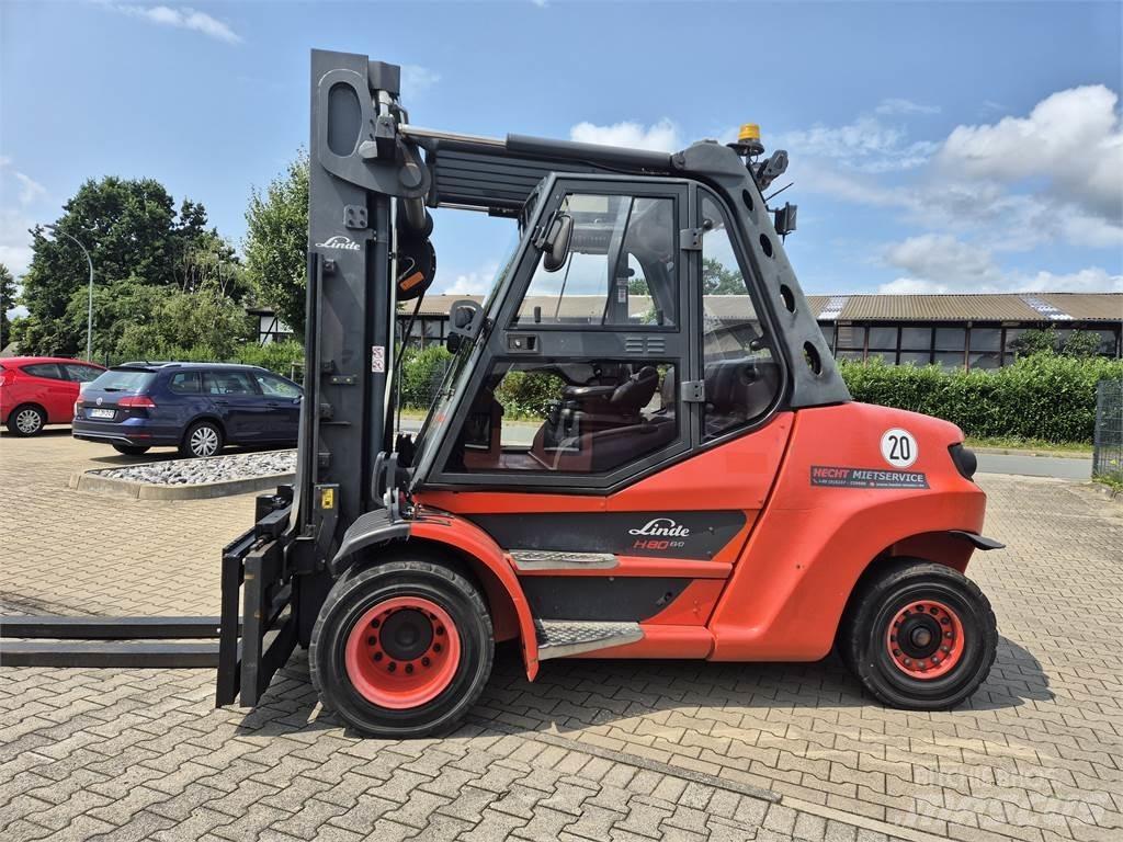 Linde H80D-03/900 디젤 지게차