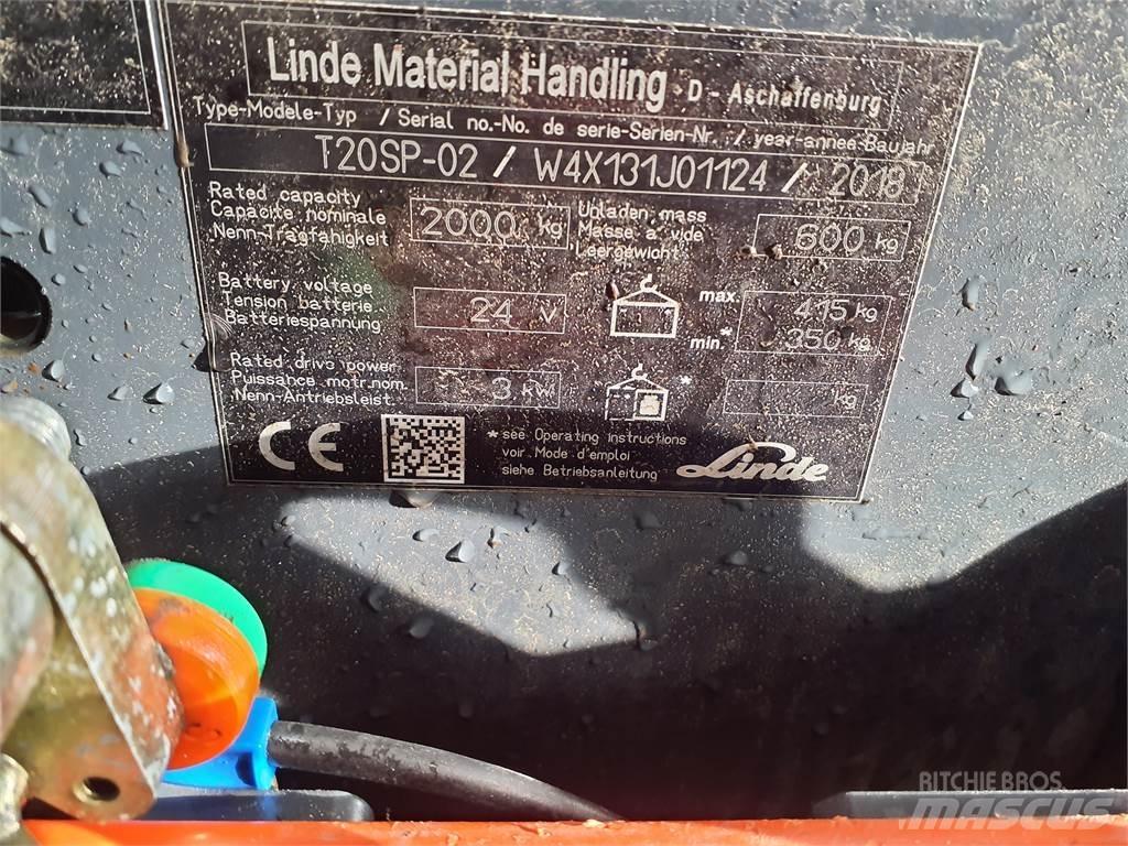 Linde T20SP kurz 경량 리프터