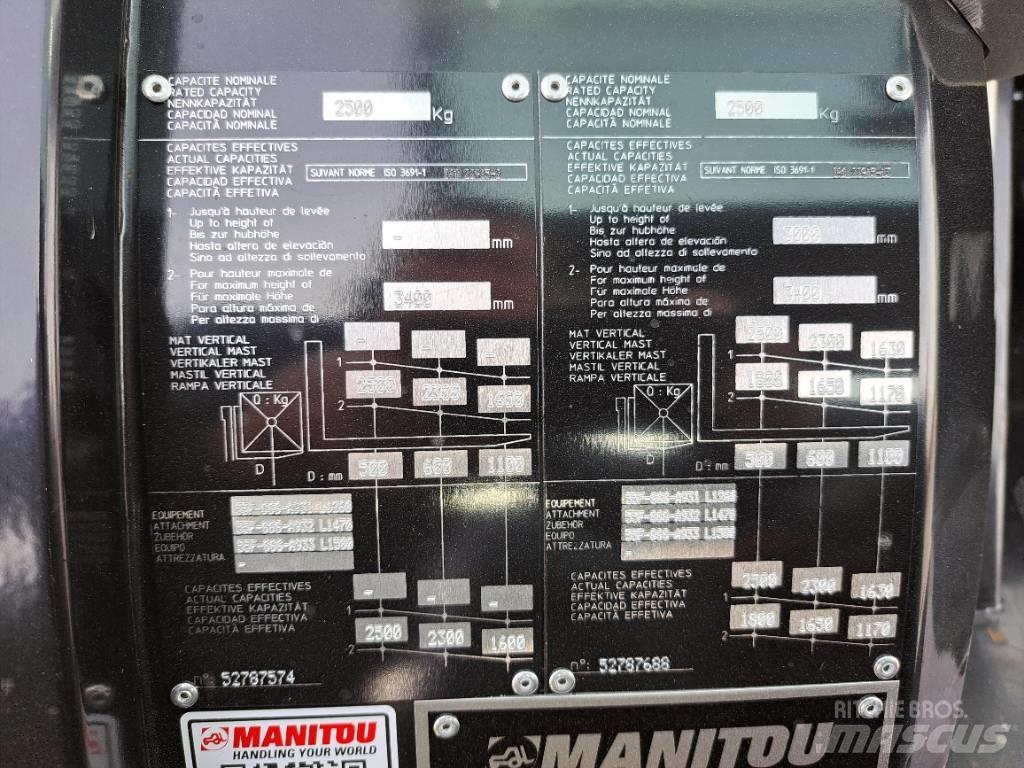 Manitou MC 25-4 디젤 지게차