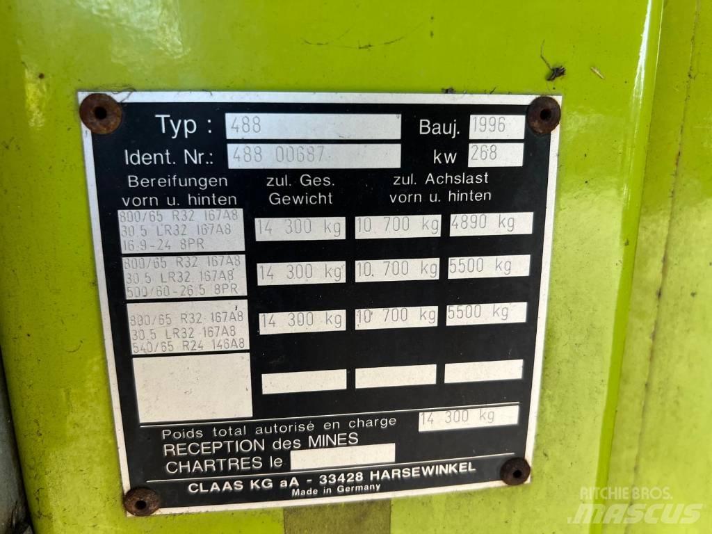 CLAAS Jaguar 840 자동 초지기계