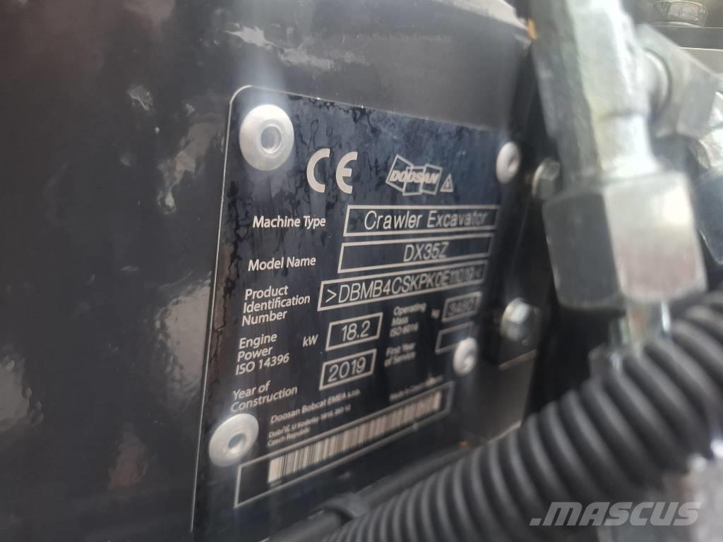 Doosan DX 35 Z 소형 굴삭기 7톤 미만