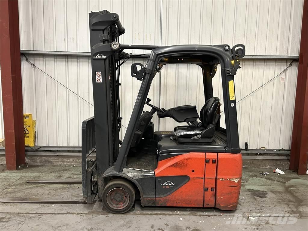 Linde E16C-02 전동 지게차