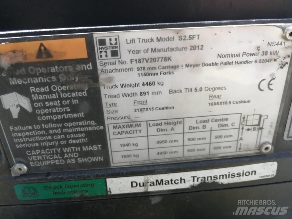 Hyster S2.5FT LPG 지게차