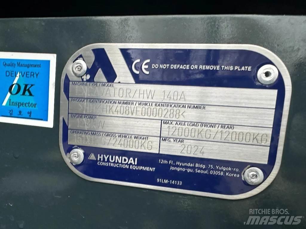 Hyundai HW140A  휠 굴삭기