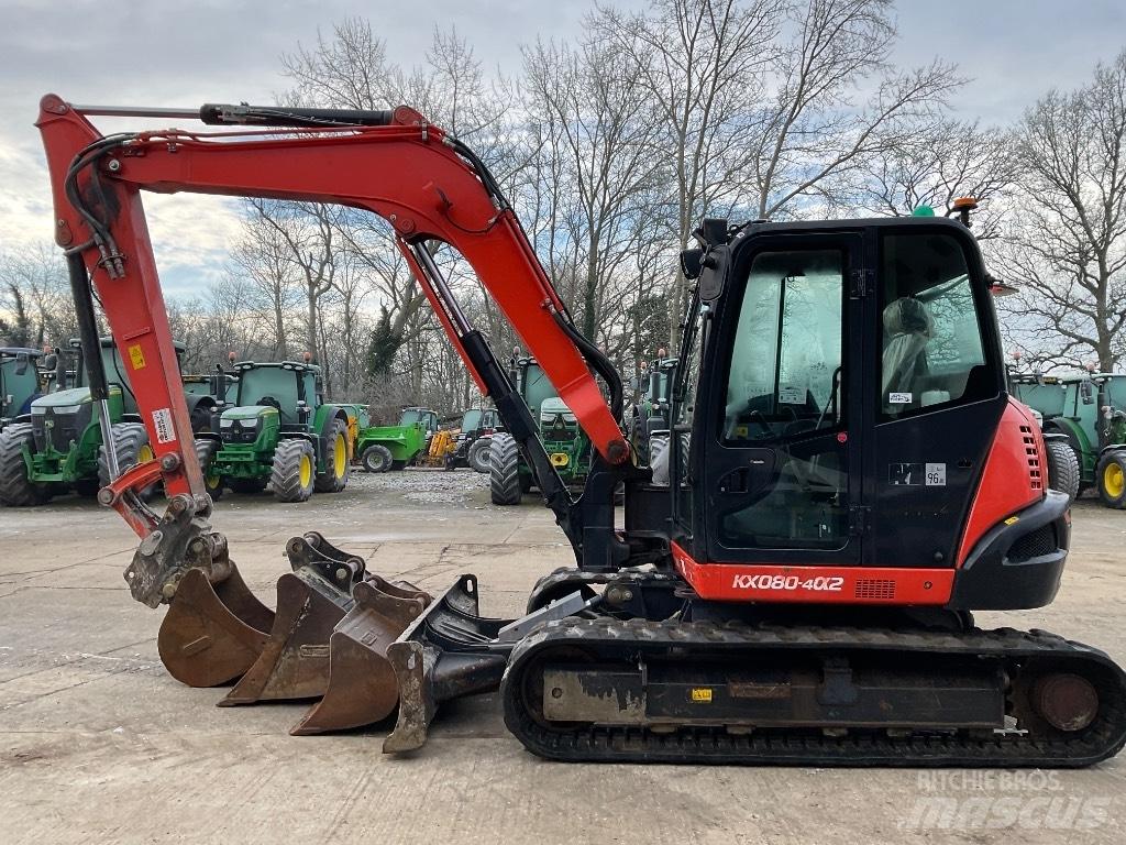 KUBOTA KX080 중형굴삭기 7톤-28톤