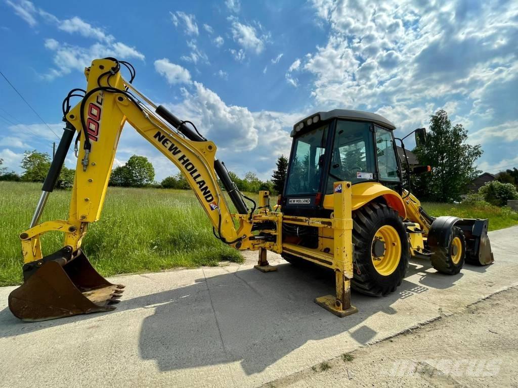 New Holland B 100 C 백호로더