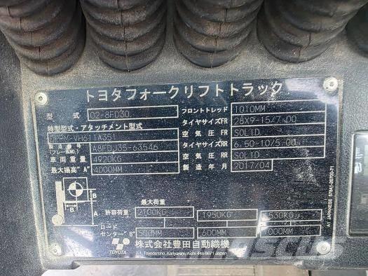 Toyota 30-5 FBL 25 텔러 핸들러