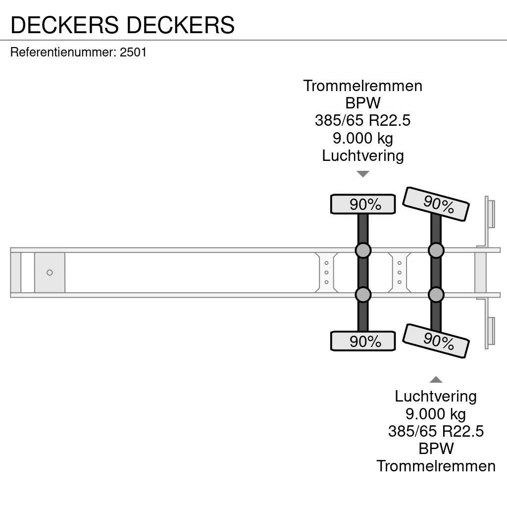  DECKERS 플랫베드/드롭사이드 세미 트레일러