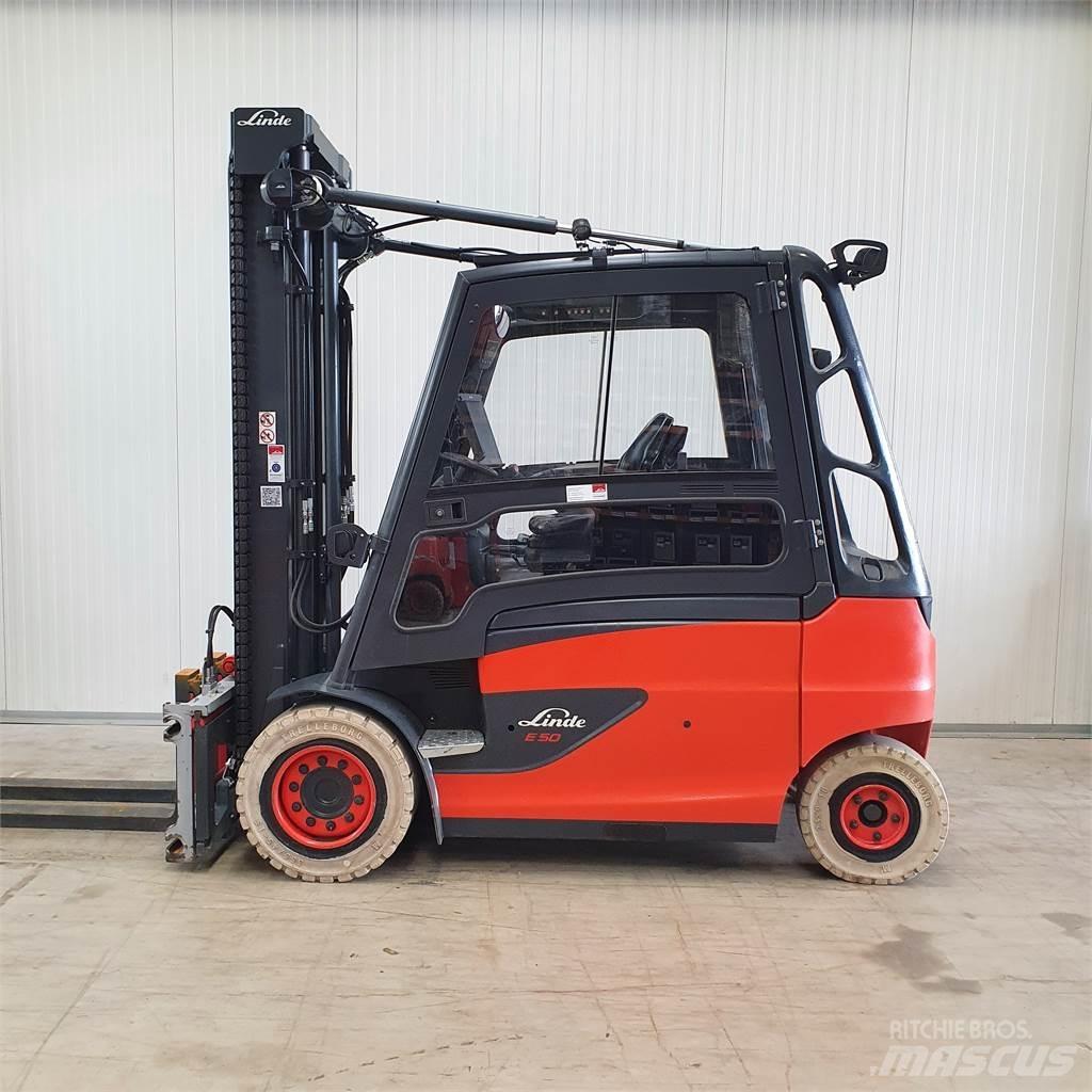 Linde E50HL 전동 지게차