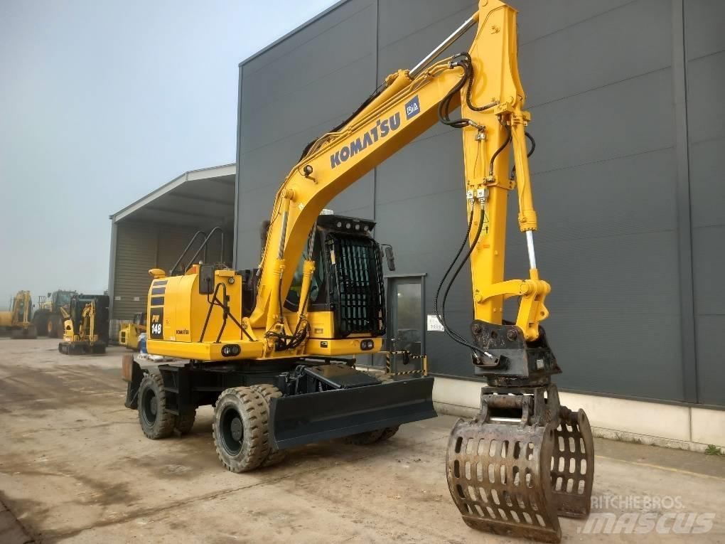 Komatsu PW148-10  휠 굴삭기