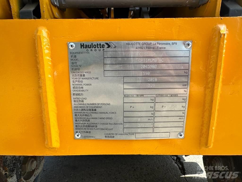 Haulotte OPTIMUM 8 가위형 리프트