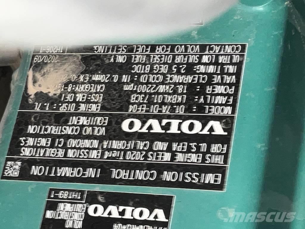 Volvo ECR 35 D 소형 굴삭기 7톤 미만