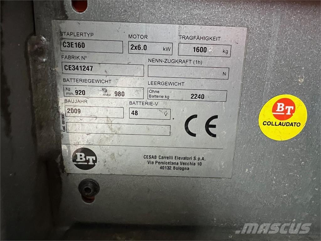 BT C3E160 전동 지게차