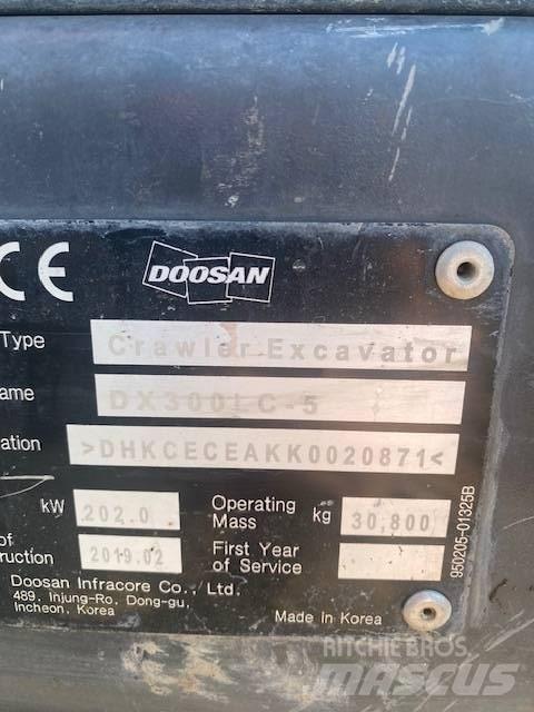 Doosan DX 300 LC-5 대형 굴삭기 29톤 이상