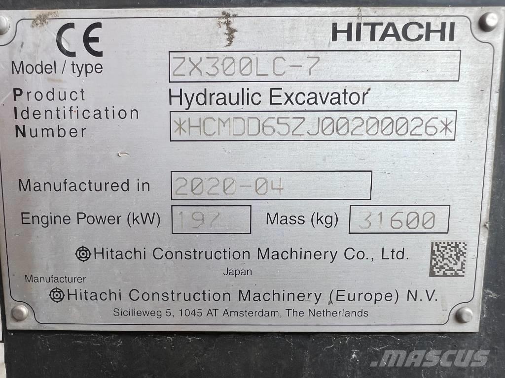 Hitachi ZX 300 LC-7 대형 굴삭기 29톤 이상