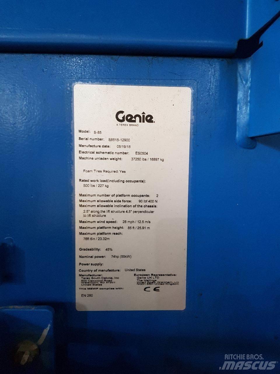 Genie S85 견인식 전동이동 리프트