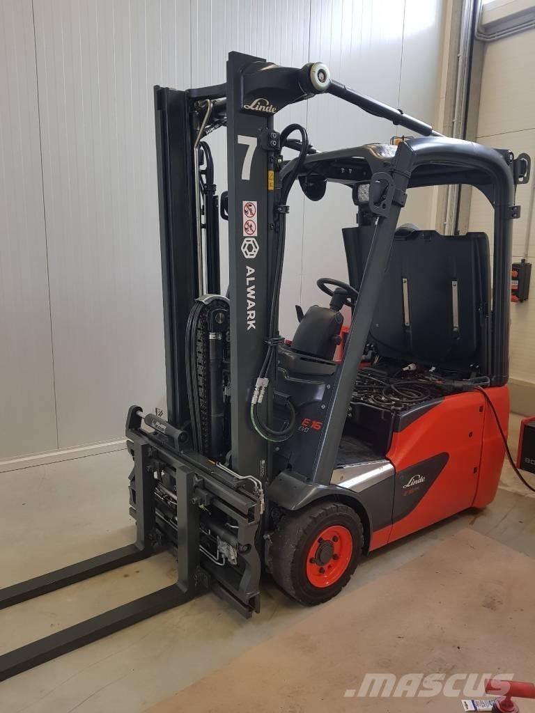 Linde E16C 전동 지게차