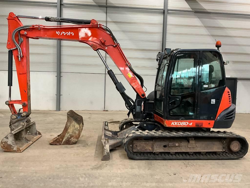 Kubota KX 080-4 중형굴삭기 7톤-28톤