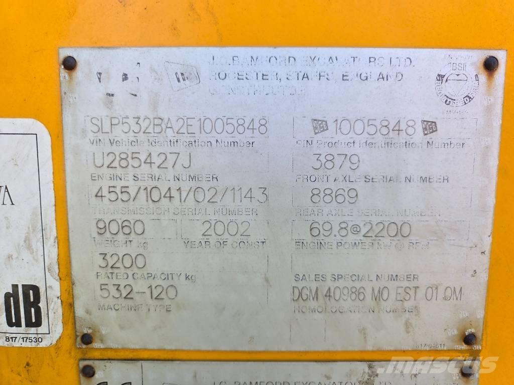 JCB 532-120 텔러 핸들러