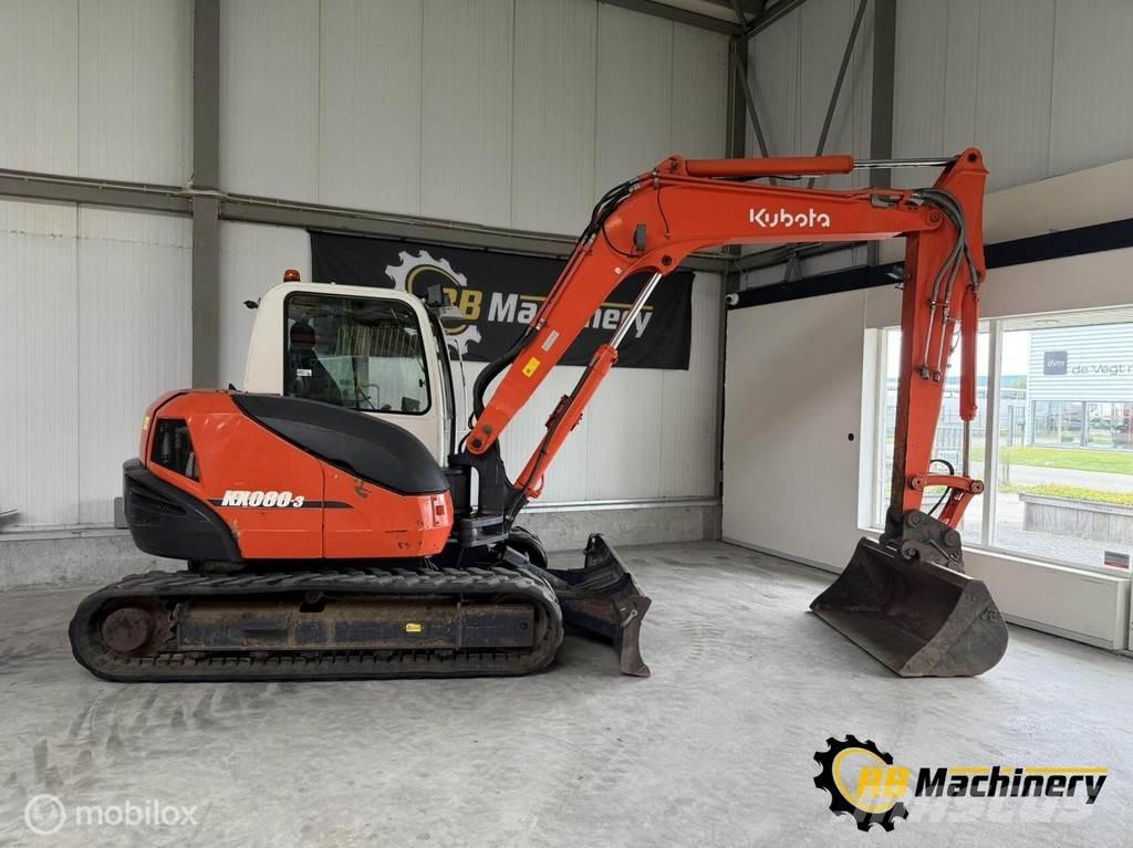 Kubota KX080-3 중형굴삭기 7톤-28톤