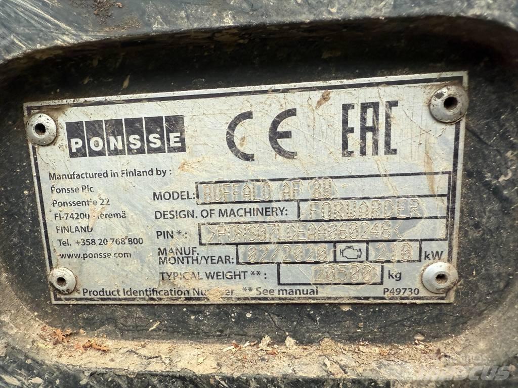 Ponsse BUFFALO AF 8W 원목 포워더