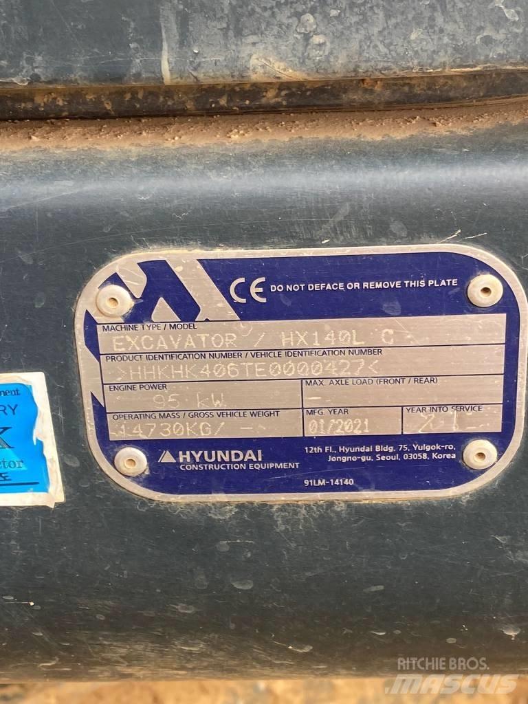 Hyundai HX140LC 대형 굴삭기 29톤 이상