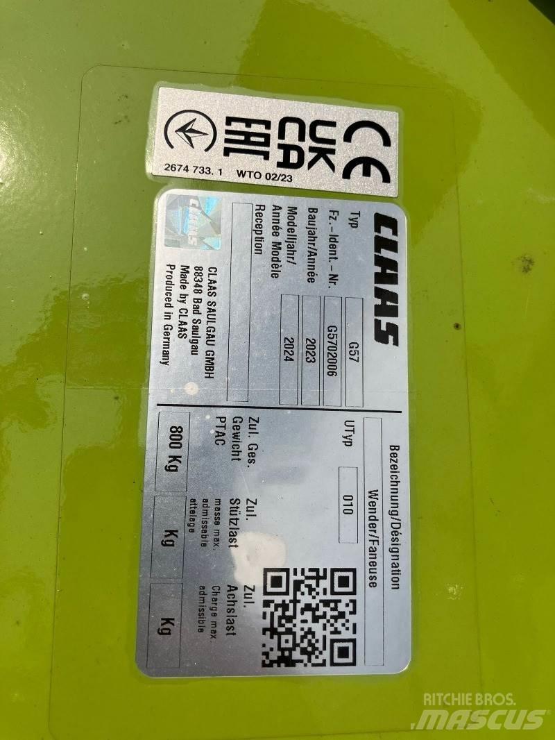 CLAAS Volto 65 갈퀴 및 테더