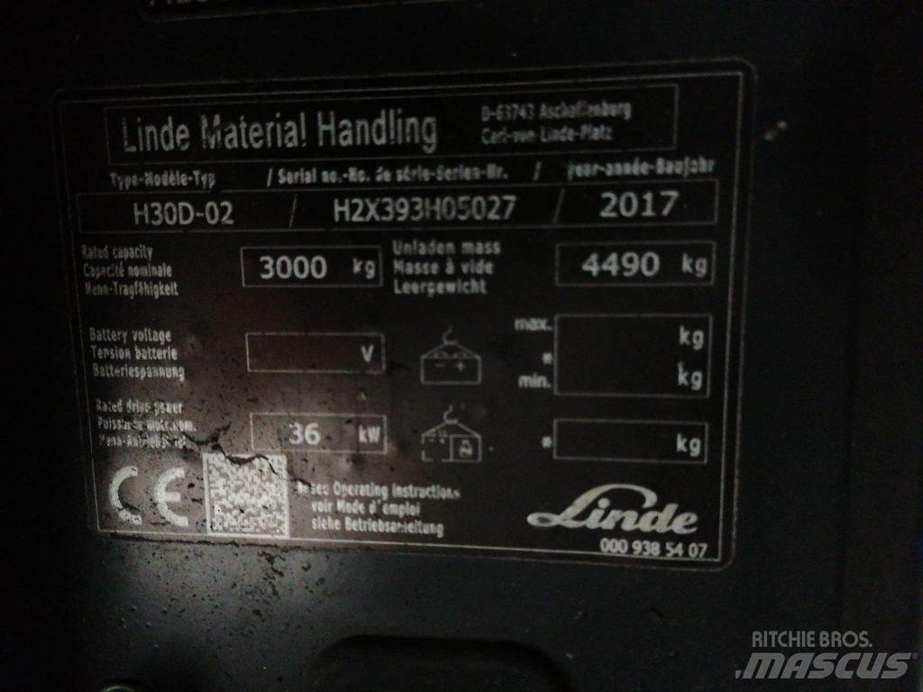 Linde H30D-02 디젤 지게차