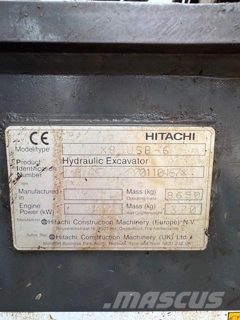 Hitachi ZX 85 USB-6 중형굴삭기 7톤-28톤