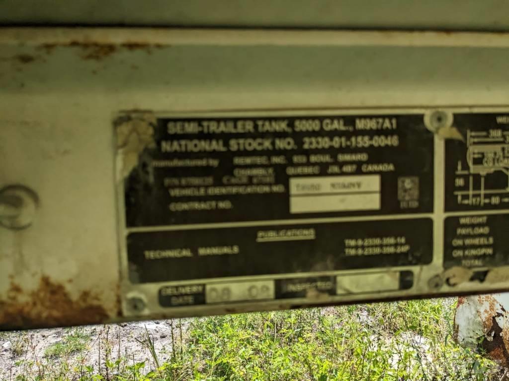Remtec m67a1 탱커 트레일러