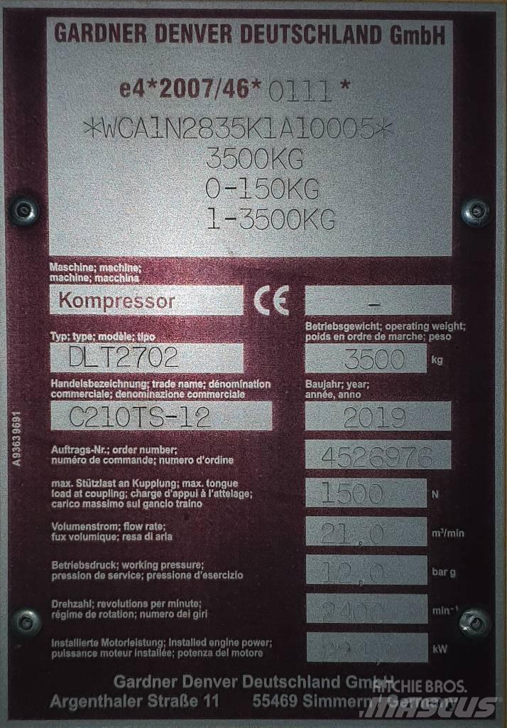 Compair C210 TS-12 콤푸레샤