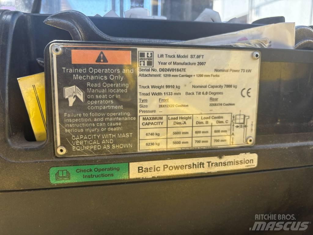 Hyster S7.0FT LPG 지게차