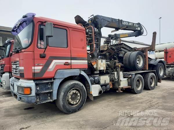 MAN 27.464 6X4 목재 트럭