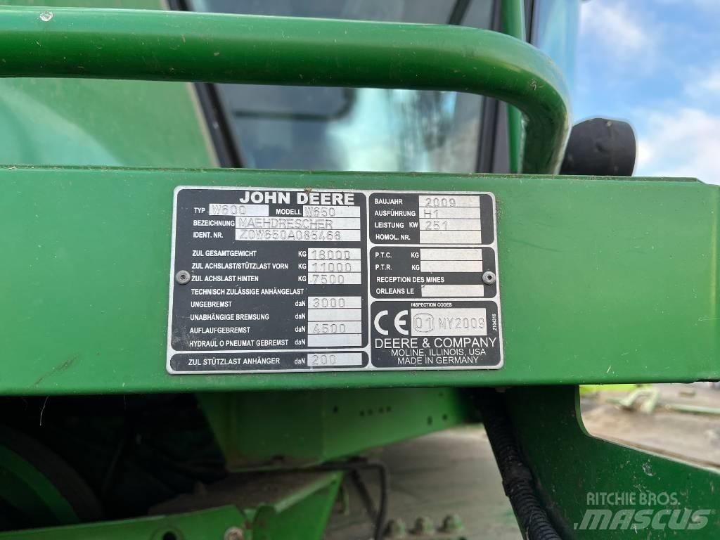 John Deere W 650 i 콤바인 수확기
