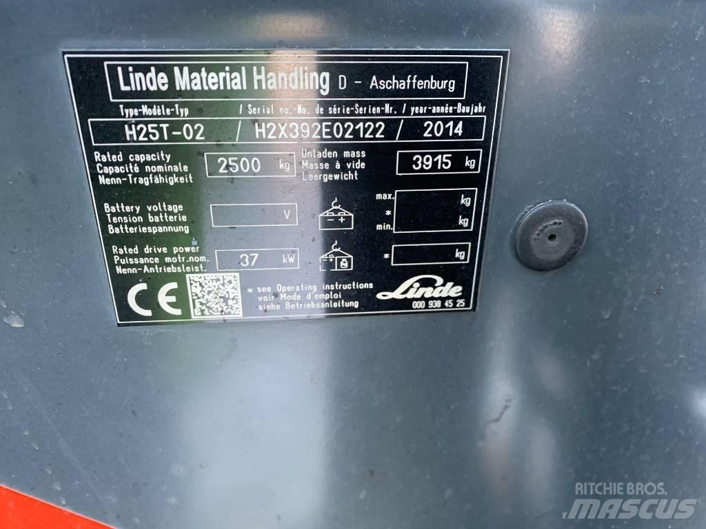Linde H25T-02 LPG 지게차