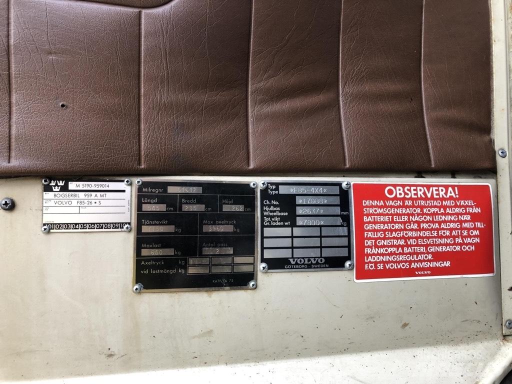 Volvo F85 기타 트럭