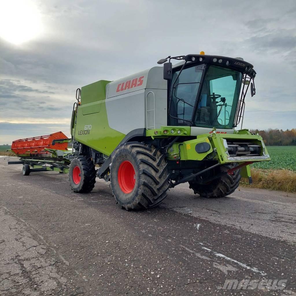 CLAAS Lexion 670 콤바인 수확기