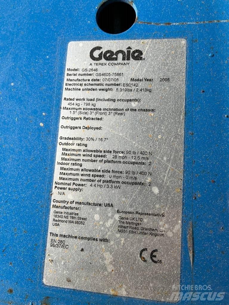 Genie GS 2646 가위형 리프트