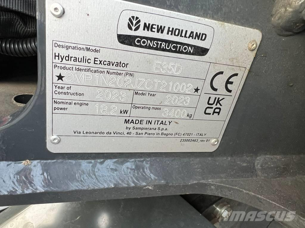 New Holland E 35 D 소형 굴삭기 7톤 미만