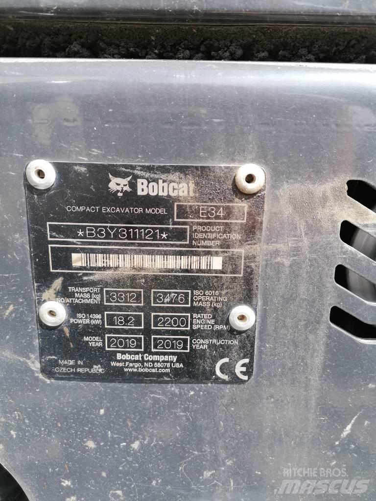 Bobcat E34 소형 굴삭기 7톤 미만