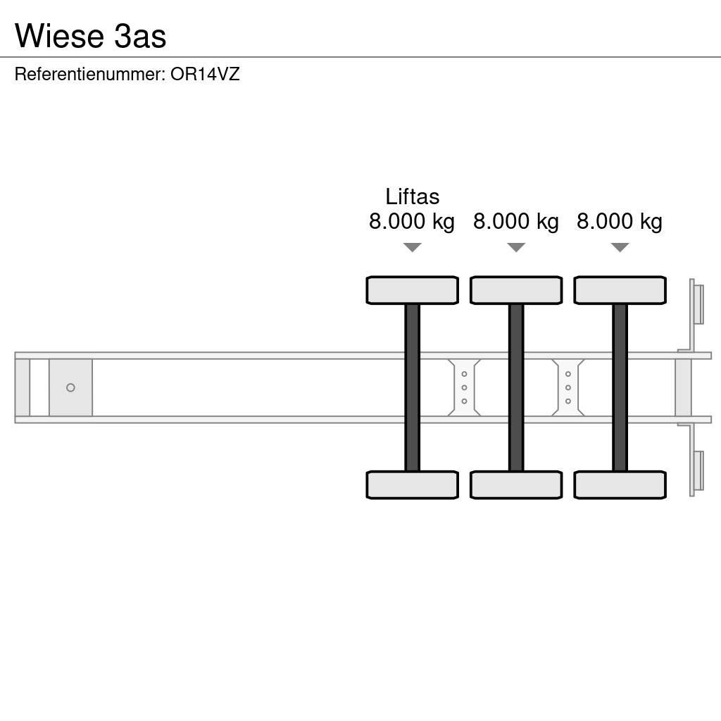 Wiese 3as 플랫베드/드롭사이드 세미 트레일러