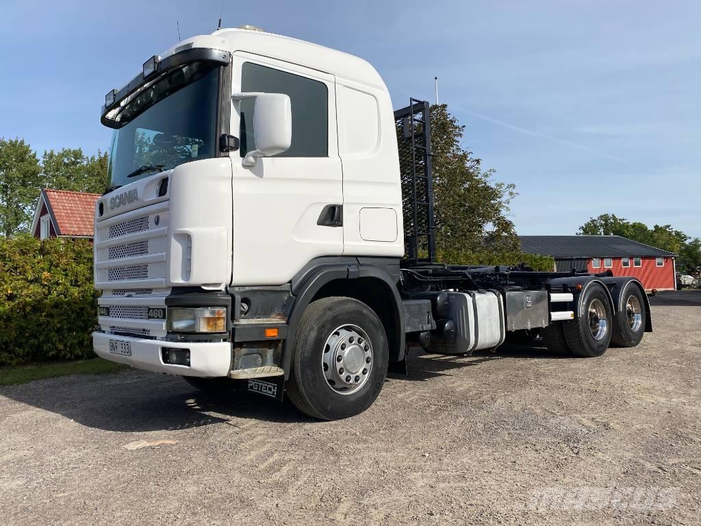 Scania R 144 훅 리프트 트럭