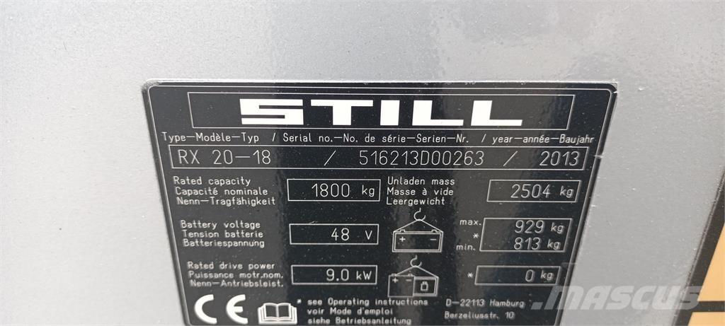 Still RX20-18 전동 지게차