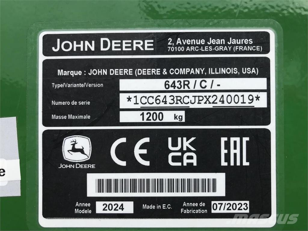 John Deere 6R 110 트랙터