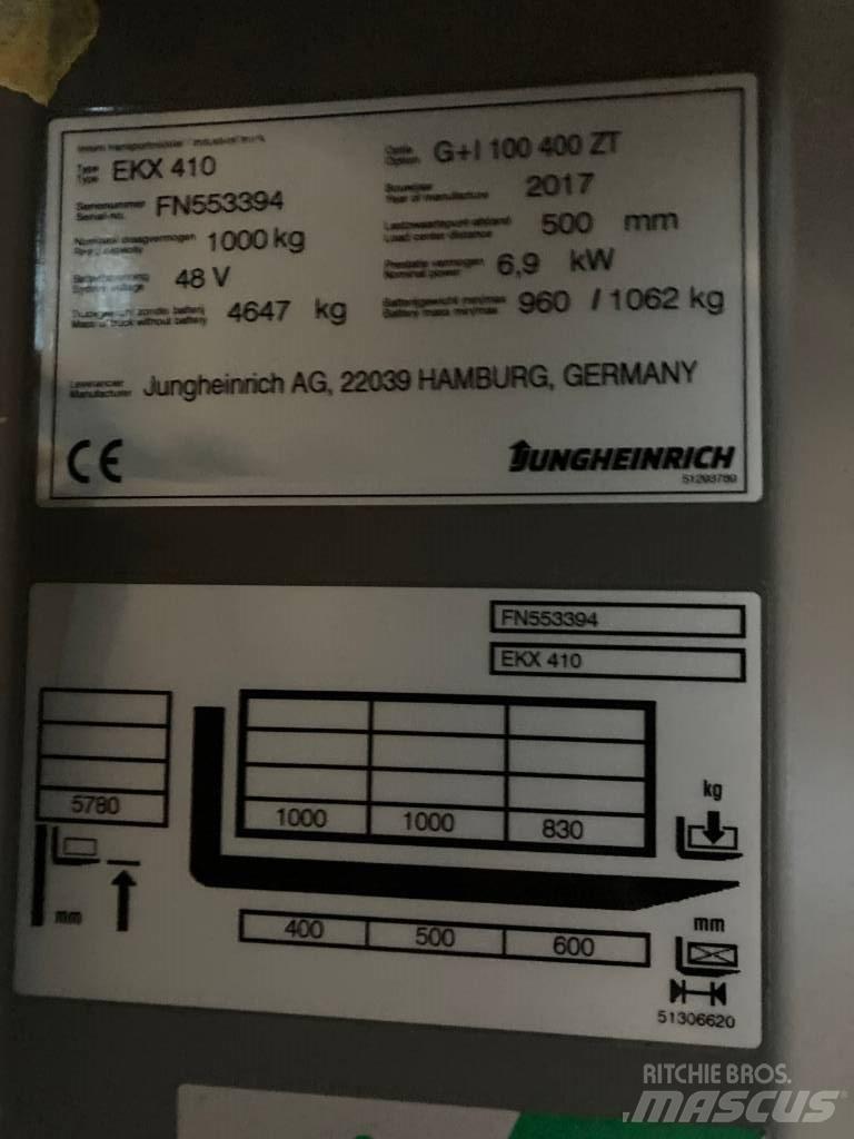 Jungheinrich EKX410 협로형 트럭