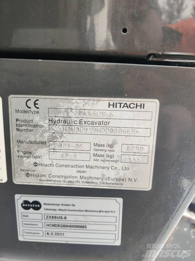 Hitachi ZX85US-6 중형굴삭기 7톤-28톤