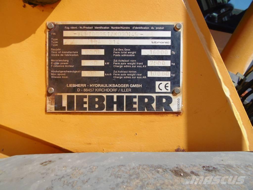 Liebherr A314  휠 굴삭기