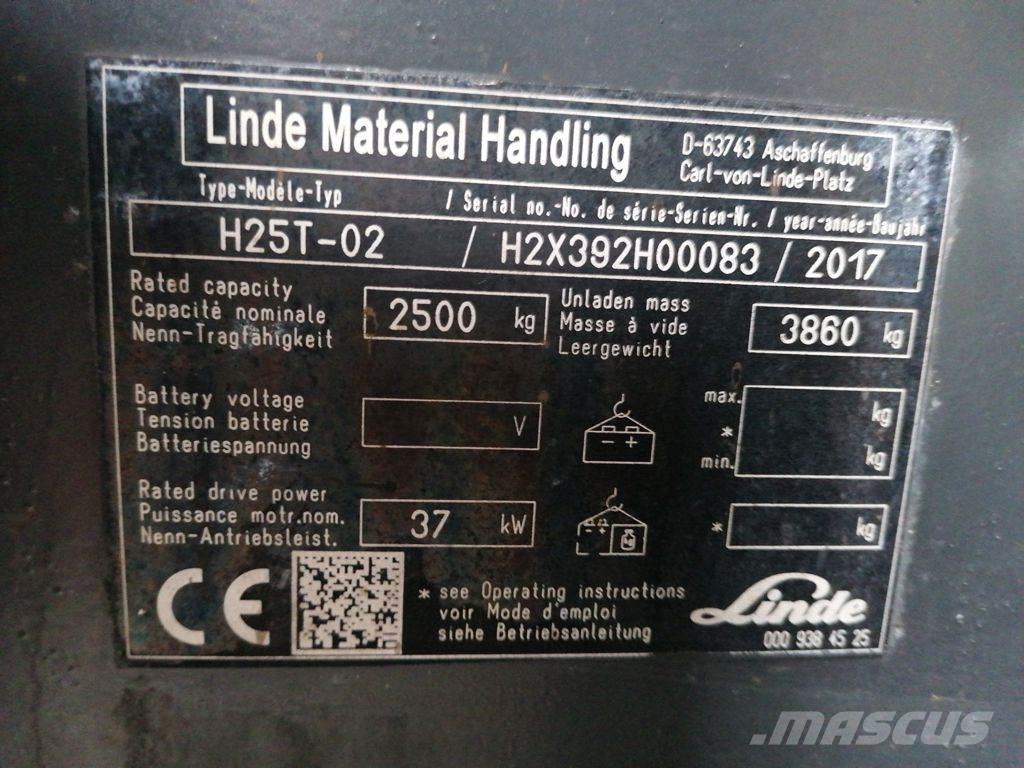 Linde H25T-01 LPG 지게차
