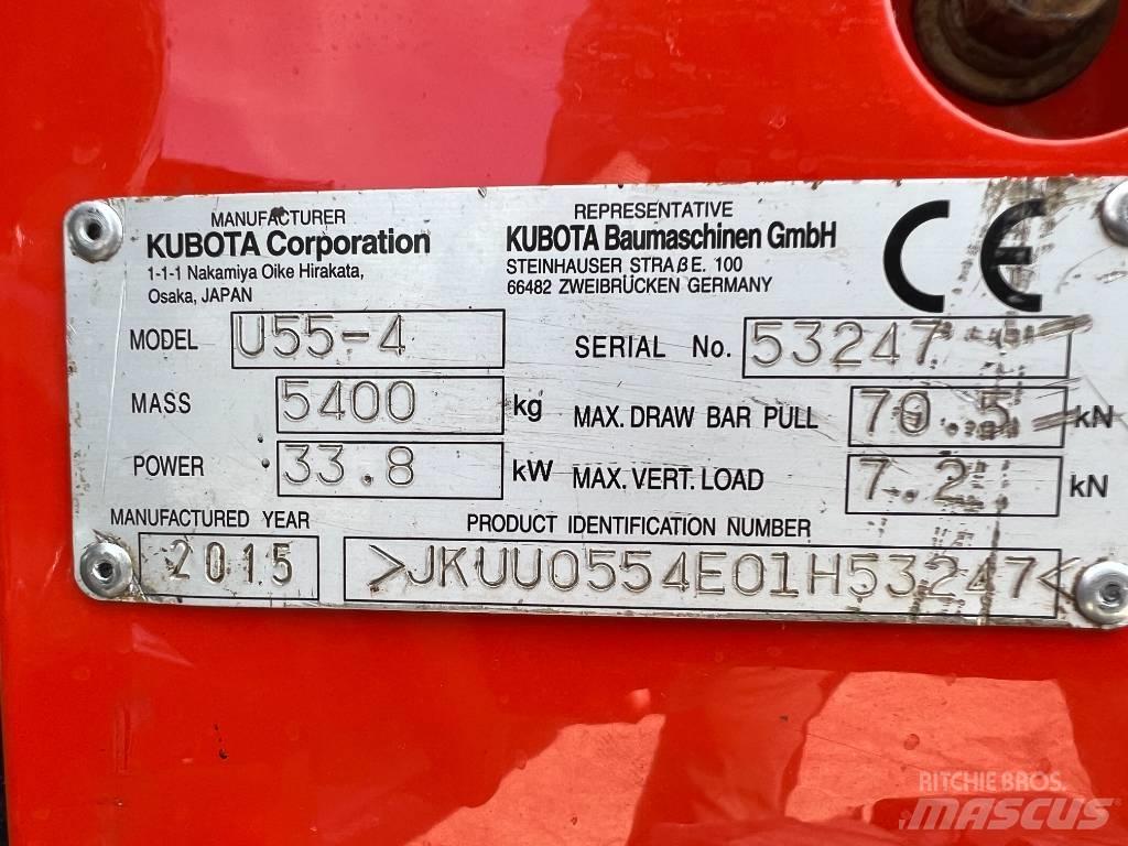 Kubota U 55-4 소형 굴삭기 7톤 미만